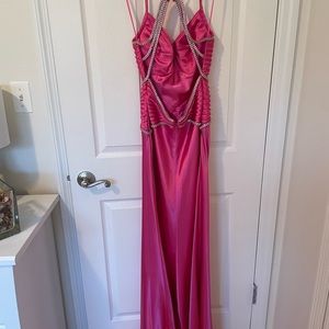 Hot pink gown